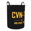 Cvn-70 Uss Carl Vinson Laundry Basket Round Portable Storage Box Organizer Laundry Basket Portable Laundry Organizer Laundry Basket view 2