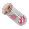 Akozon Valentine Day LED Light Up Rose in Glass Decor with Wooden Base - Romantic Artificial Flowers Ornaments for Girlfriend view 3