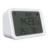 YWBL-WH 4 in 1 Temperature Humidity Light Detection Alarm Clock for Home Office Bedroom view 1
