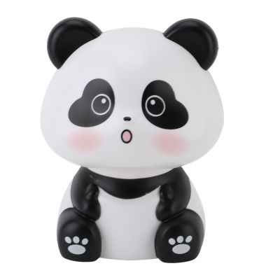 CCYLEZ Solar Panda Figurine, EcoFriendly Nodding Panda Animal Sculpture Decorative for Restaurant for Car Dashboard (Heart Eyes)