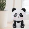 CCYLEZ Solar Panda Figurine, EcoFriendly Nodding Panda Animal Sculpture Decorative for Restaurant for Car Dashboard (Heart Eyes) view 3