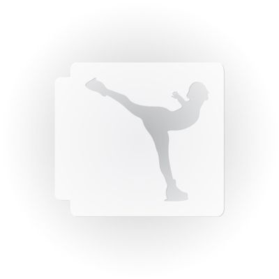 Figure Skater 783-B783 Stencil Silhouette (9 inch)