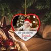 Add Photo Baby's Second Christmas Personalized Picture Frame 2025 - Ceramic Ornament Gift for Dad, Mom, Grandparents - Boy's Girl's Name, Birthday and Custom Picture view 2