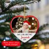 Add Photo Baby's Second Christmas Personalized Picture Frame 2025 - Ceramic Ornament Gift for Dad, Mom, Grandparents - Boy's Girl's Name, Birthday and Custom Picture view 3