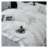 GLAMDIA White High End Bedding Set Luxury Egyptian Cotton Hollow Out Lace Bedclothes Broad Side Duvet Cover Bed Sheet Pillowcases,Bed view 3