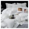 GLAMDIA White High End Bedding Set Luxury Egyptian Cotton Hollow Out Lace Bedclothes Broad Side Duvet Cover Bed Sheet Pillowcases,Bed view 4