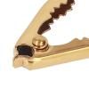 Gold Crab Cracker Non Slip Heavy Duty Stainless Steel Nut Cracker Chestnut Walnut Opener Clip for Kitchen view 3