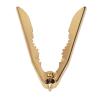 Gold Crab Cracker Non Slip Heavy Duty Stainless Steel Nut Cracker Chestnut Walnut Opener Clip for Kitchen view 4