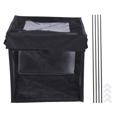 CHEOTIME Mesh Square Outdoor Trash Can Collapsible Trash Can for Party, Yard Waste or Laundry Camping Accessories