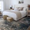 7x9 Area Rug for Bedroom Indoor Non Slip Low Pile,Washable 9' by 7' Ft Rugs for Living Room,Modern Abstract Charcoal Gray Multicolor Galaxy Misty Dining Room Carpet,Home Office Desk Mat Under Table view 1