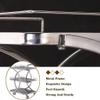 WAGEEOUR Luxury Mobile Bar Seving Cart for Hotel, Party 3 Tier Serving Kitchen Trolley Stainless Steel Sturdy Rolling Cart Lockable Wheels for Home Bar Serving Cart Drinks Trolley Easy to Put view 3