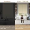 Sulugood Light Filtering Roller Shades for Windows,Linen Fabric,Cordless,Roller Blinds,Thermal Insulated Fabric UV Protection Shades for Home,Office,Door,Bedroom,Beige,16" W x 48" H view 3