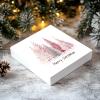 Pink Christmas Wooden Box Sign, 5x5 Inch Mini Wood Tabletop Decor, Cute Merry Christmas Tree Sign for Pink Christmas Decorations, Holiday Home Mantel or Shelf Gift view 4