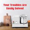 GYQSSD Stainless Steel Multifunctional Veggie Cutter, 1200/1800W Commercial Vegetable Meat Food Processor, Electric Onion Cabbage Grinder Blender Cutter,12L view 2