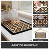 AMOAMI Coffee Mat Hide Stain Rubber Backed Absorbent Dish Drying Mat for Kitchen Counter - Fits Under Coffee Maker or Machine - 16X24 view 4