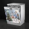 Christmas Tree Dishwasher Magnet Cover, Winter Snow Dishwasher Panel Decal Kitchen Refrigerator Magnets Decor Dishwasher Stickers for Farmhouse 23" x 26" view 3