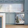 Christmas Tree Dishwasher Magnet Cover, Winter Snow Dishwasher Panel Decal Kitchen Refrigerator Magnets Decor Dishwasher Stickers for Farmhouse 23" x 26" view 4