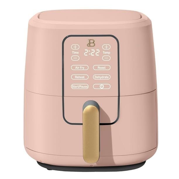 6 Qt Air Fryer With Turbocrisp Technology And Touch-Activated Display, Rose By Drew Barrymore, Adjustable Temperature Ranges