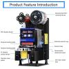 600-800 Cups/H Commercial Fully Automatic Cup Sealing Machine,350W Sealing Machine Maker with Digital Control LED Panel, for 90/95mm PP PE PC Cup Sealing(White) view 4