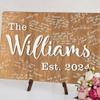 Wedding Guest Book Alternative, Personalized Couple's Names & Date, Rustic Wedding Decor Guest Book Sign Fall Wedding Guest Book Custom Guest Book Wedding Decor Unique Wedding guest Book /3 view 2
