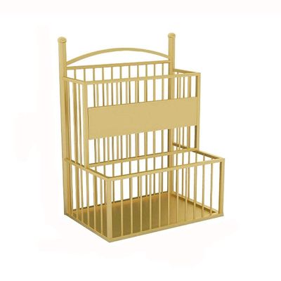 LWZBBGS Umbrella Stands, Umbrella Stand Metal,Home Hotel Hollow Umbrella Bucket,Waterproof and Rust-Proof Umbrella Storage Rack/White/48 * 26 * 65Cm (D 48 * 26 * 65Cm)