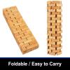 Fovlaurs Bath Mat Bathroom Runner Long Large Rugs Floor Wood Shower Bathtub Waterproof Non Slip Accessories 16x34 Inch Easy to Clean, Natural, 1 pc view 4