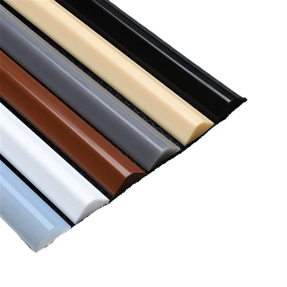 Wet room floor barrier Dry And Wet Separation Bathroom Water Stopper Partition Flood Barrier Rubber Dam Silicon Water Blocker Don't Slip sealing strip(Gray,30CM)