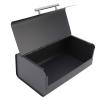 Bread Bin, Large Capacity, Saves Countertop Space, Bread Storage Container with Folding Door for Home, Kitchen, Office (Black Gray) view 2