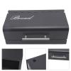 Bread Bin, Large Capacity, Saves Countertop Space, Bread Storage Container with Folding Door for Home, Kitchen, Office (Black Gray) view 4