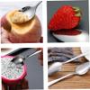 Grapefruit Spoons with Serrated Edge 4PCS Food Grade Stainless Steel Dessert Spoons with Handle Non Stick Spoons for Kiwi Papaya Orange Ice Cream... view 4