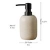 DYKKLKQ Countertop Soap Dispensers,Resin soap Dispenser,Manual countertop Minimalist Decorative for Kitchen Bathroom Home Design 8.4oz Soap dispensers (Beigex2) view 2