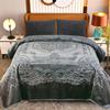 JYK Soft Fleece Bed Blanket King Size, 9 Lbs 800GSM Warm Thick Heavy Plush Blanket, 1 PLY Embossed Microfiber Mink Blanket for Winter, 85" x 95", Grey view 1