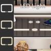 Modern Nightstand with Charging Station, Smart Nightstand, Led Nightstand, Wood Nightstand with Drawers, for Bedroom Living Room(Beige) view 3