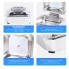 XWXLIJV Chafing Dish Buffet Set 6L Stainless Steel Food Warmer with Glass Lid Catering Warmer for Parties Dinners Catering Buffet Maintains Temperature view 3