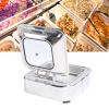 XWXLIJV Chafing Dish Buffet Set 6L Stainless Steel Food Warmer with Glass Lid Catering Warmer for Parties Dinners Catering Buffet Maintains Temperature view 4