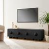 Modway Sonnet 69"" Retro Modern Low TV Stand in Black view 1