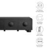 Modway Sonnet 69"" Retro Modern Low TV Stand in Black view 2