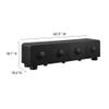 Modway Sonnet 69"" Retro Modern Low TV Stand in Black view 3