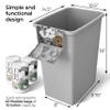 Bags n' Seals 8.75 Gallon Trash Can Under Sink with Hermetic Sealing System, Built-In Bag Dispenser, Pull Out Waste Basket for Kitchen Cabinet, Bathroom & Office, Includes 120 Scented Bags,Made in USA view 3