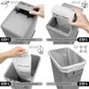 Bags n' Seals 8.75 Gallon Trash Can Under Sink with Hermetic Sealing System, Built-In Bag Dispenser, Pull Out Waste Basket for Kitchen Cabinet, Bathroom & Office, Includes 120 Scented Bags,Made in USA view 4