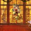 Mokylor 21.6 in Artificial Christmas Teardrop Swags, Xmas Door Stairway Pineneedle Swags Hanging Pendant Teardrop Swags Wreath for Front Door Wall Window Home Xmas Decor (With view 4