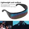 YDuupxe LED Glasses for Adults, Customizable Sound Party Favor Glasses view 3