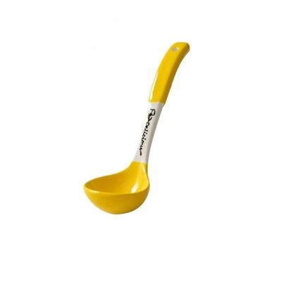 Soup Spoons Colorful Ceramic Soup Ladle Spoon Chinese Ceramic Spoons Heavy Duty Deep Porcelain Large Spoons, 1Pcs Serving Spoons(Yellow)