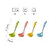 Soup Spoons Colorful Ceramic Soup Ladle Spoon Chinese Ceramic Spoons Heavy Duty Deep Porcelain Large Spoons, 1Pcs Serving Spoons(Yellow) view 2