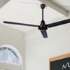 60" Black Weatherproof Industrial Ceiling Fan  High-Performance DC Motor  Wall Control  Ideal for Outdoor Patios, Warehouses & Gyms view 2