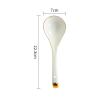 Jingzai202405 Soup Spoons 1 Piece Asian Large Soup Spoons, White Rice Spoons, Chinese Won Ton Soup Spoon with Golden Decorative Edges Serving Spoons view 2