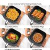Air Grills Pans Accessories For 4 Quart Air Fryers Vegetables Meals Square Stainless Steel Crisper Plate view 4