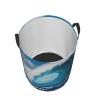Big Ocean Wave HD print Dirty laundry basket Foldable round tote bag Home decor Easy collection gift basket view 3