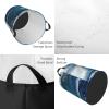 Big Ocean Wave HD print Dirty laundry basket Foldable round tote bag Home decor Easy collection gift basket view 4