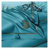 GLAMDIA High-end Bedding Set Luxury Gold Stripe Embroidery White Egyptian Cotton Duvet Cover Bed Sheet Pillowcases Home Textile,Bed view 4